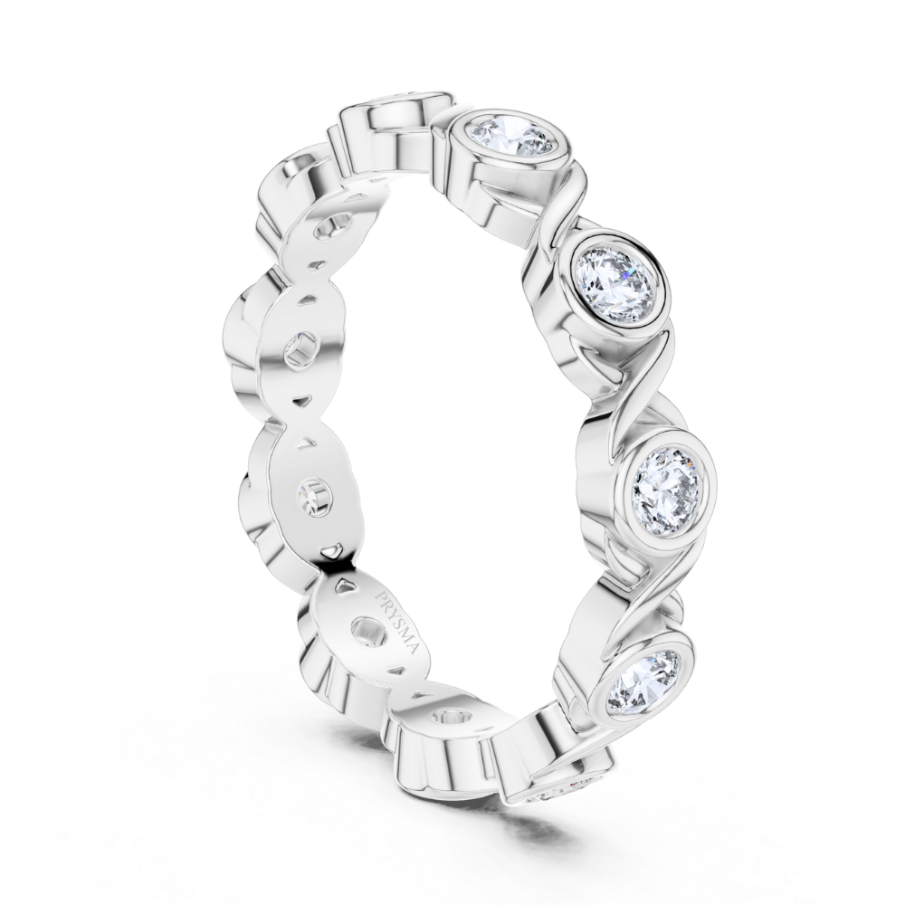 Eternal Twist Bezel Ring