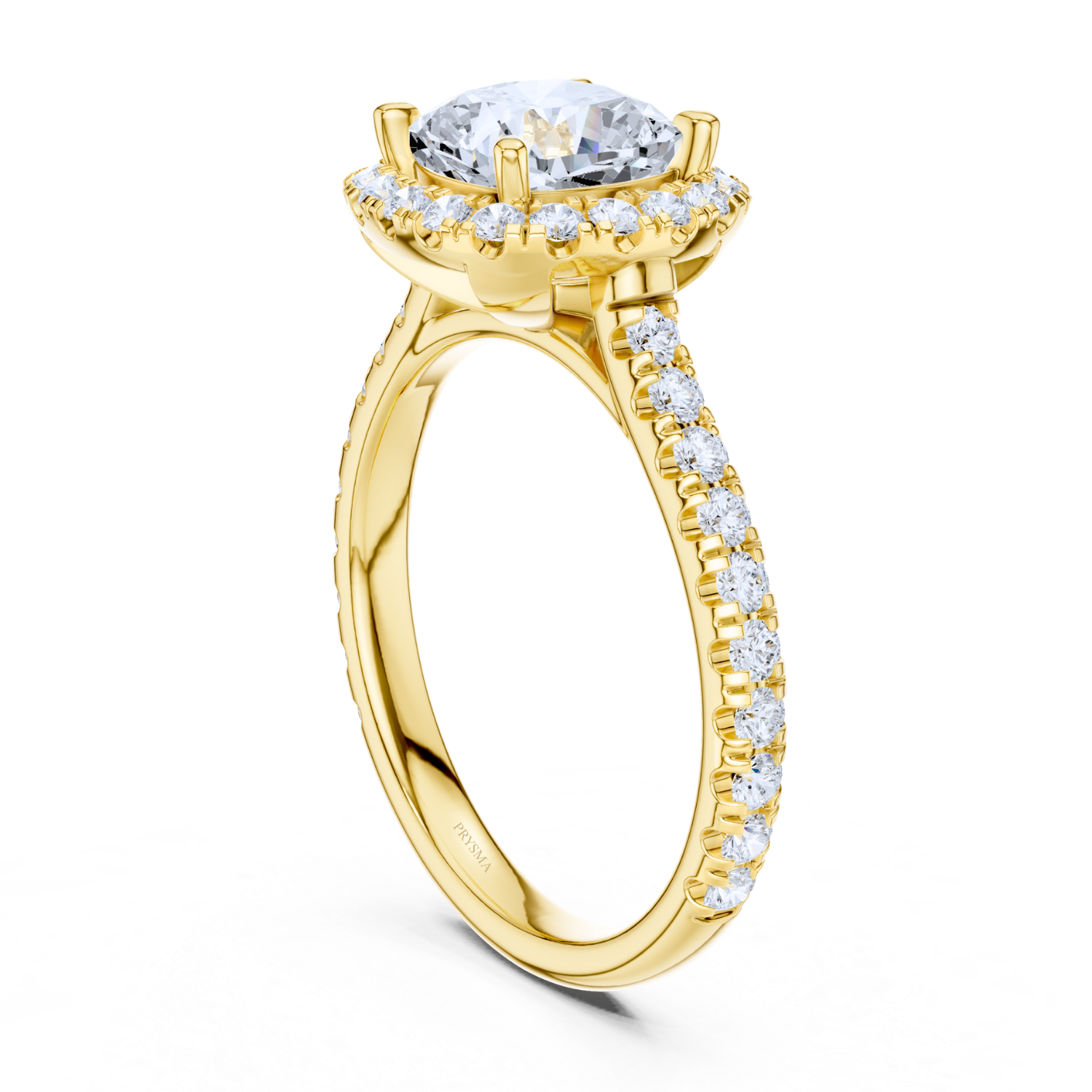 Celestique Halo Cushion Ring