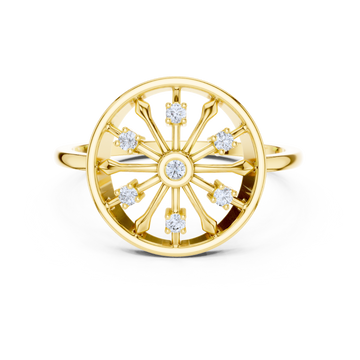 Celestial Wheel Diamond Ring