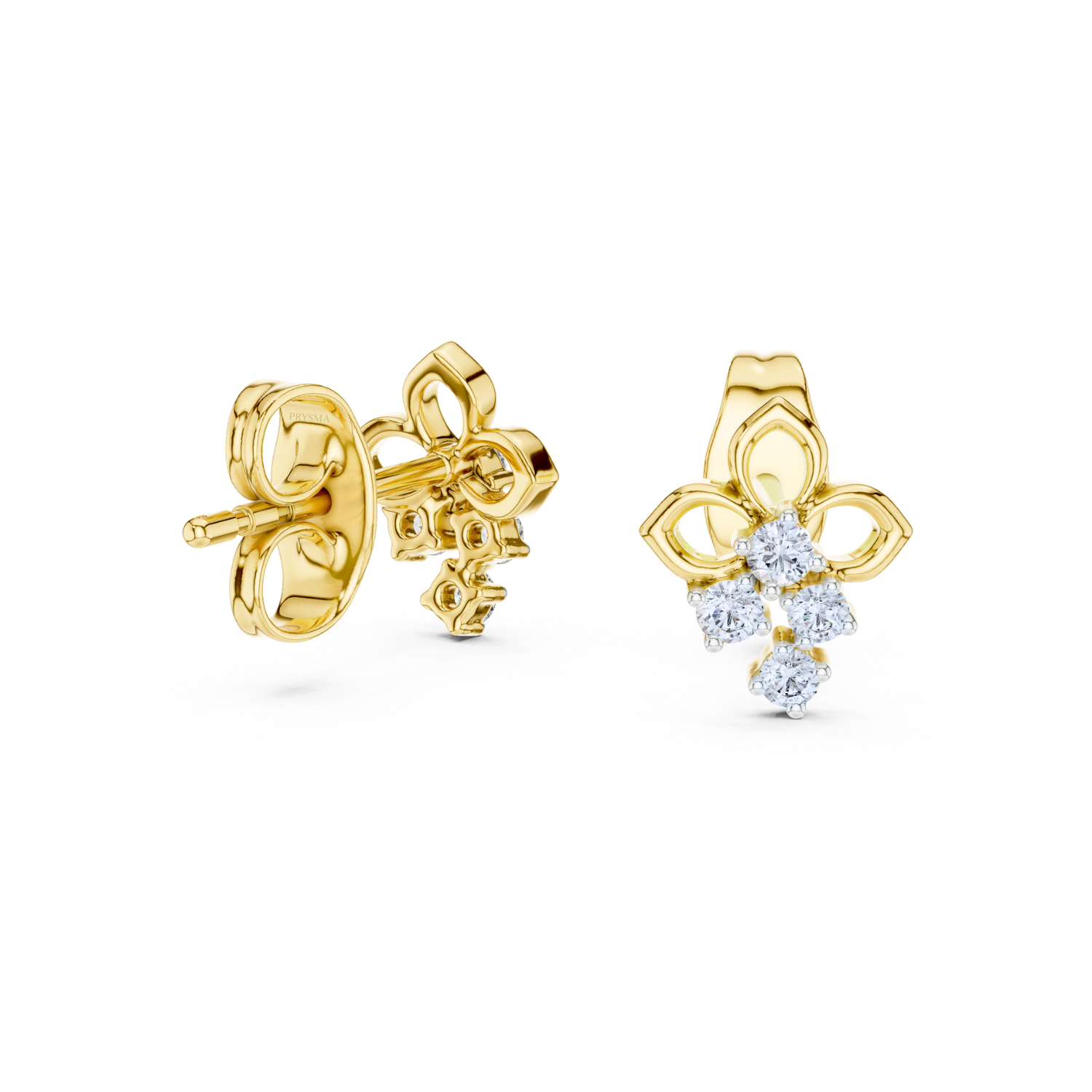 Fleur Diamond Drop Earrings