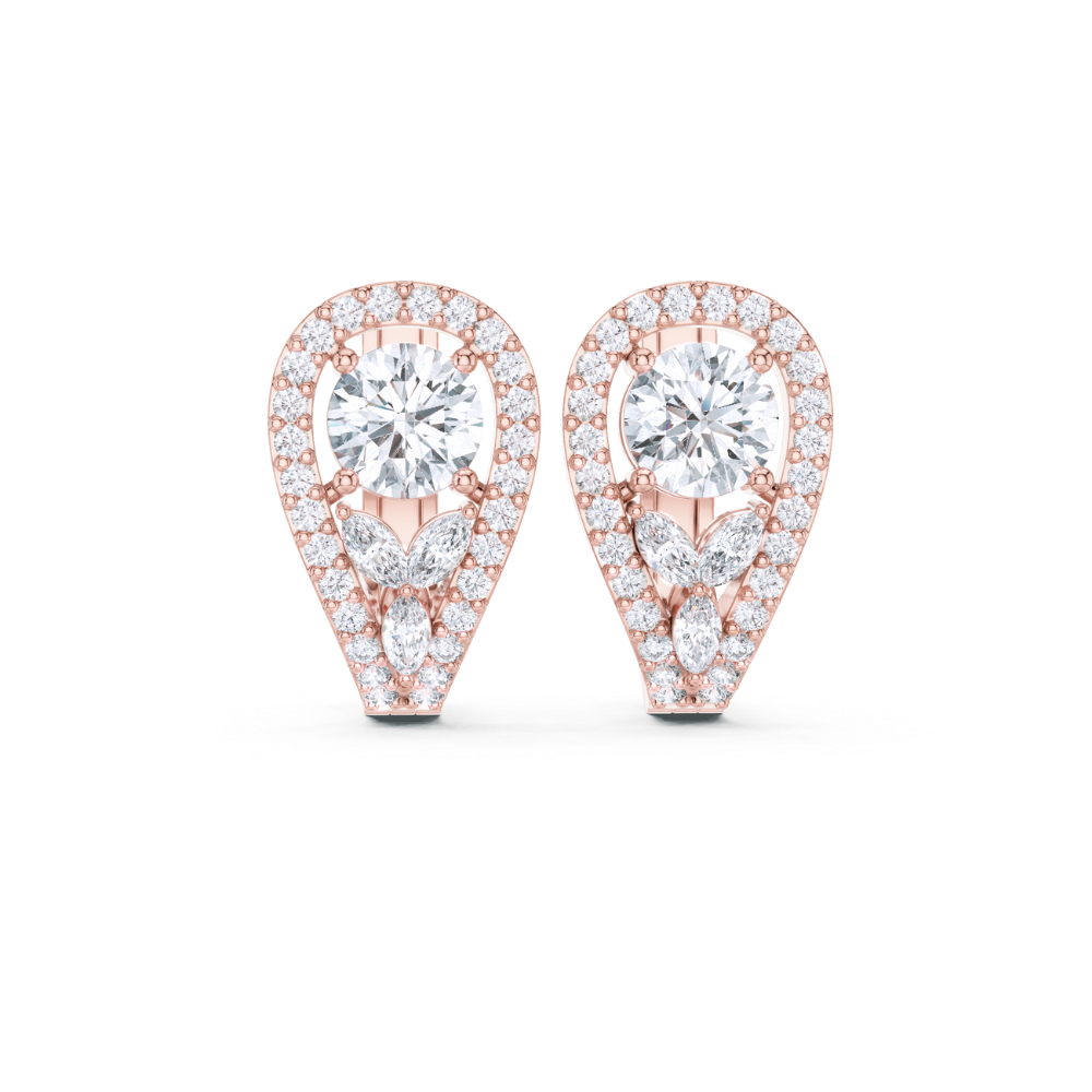 Teardrop Elegance Diamond Studs