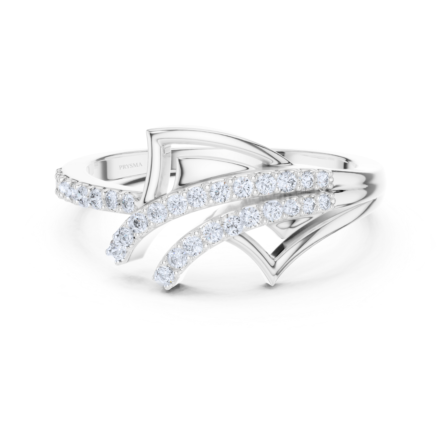 Elegant Curve Diamond Ring