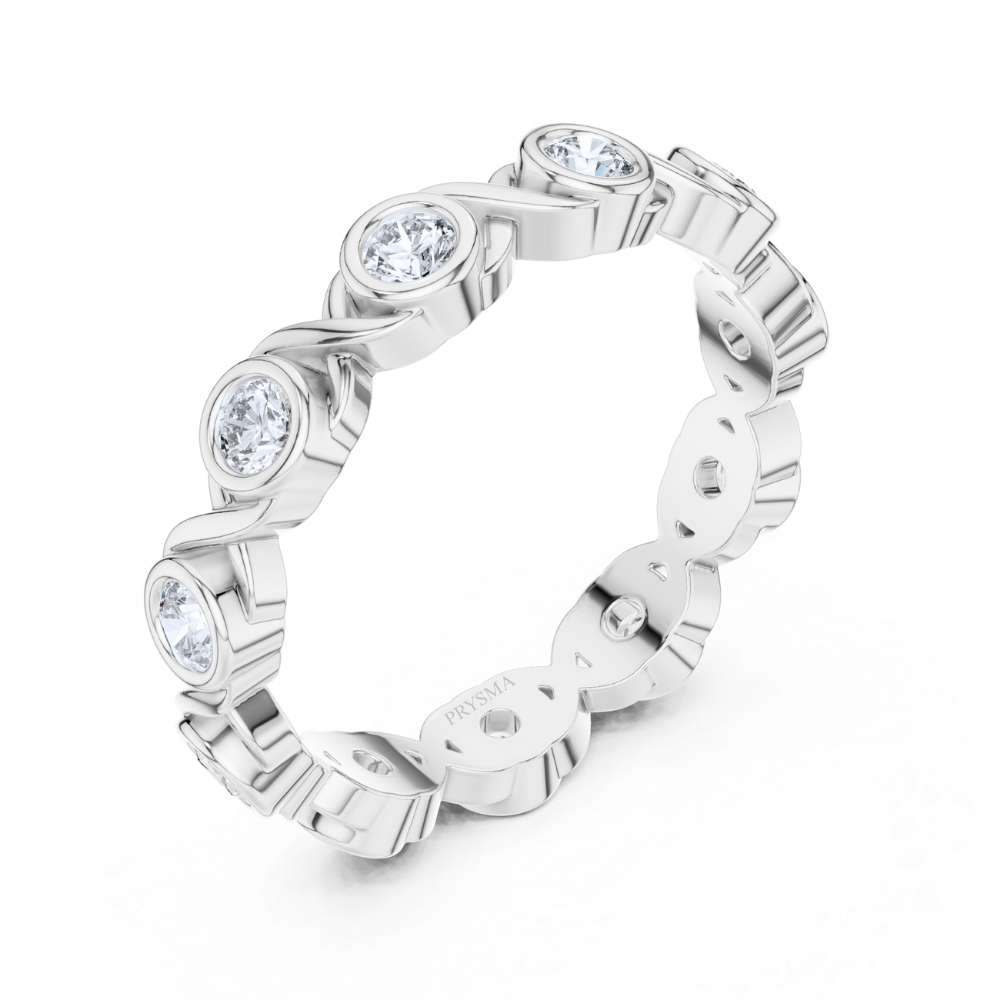 Eternal Twist Bezel Ring