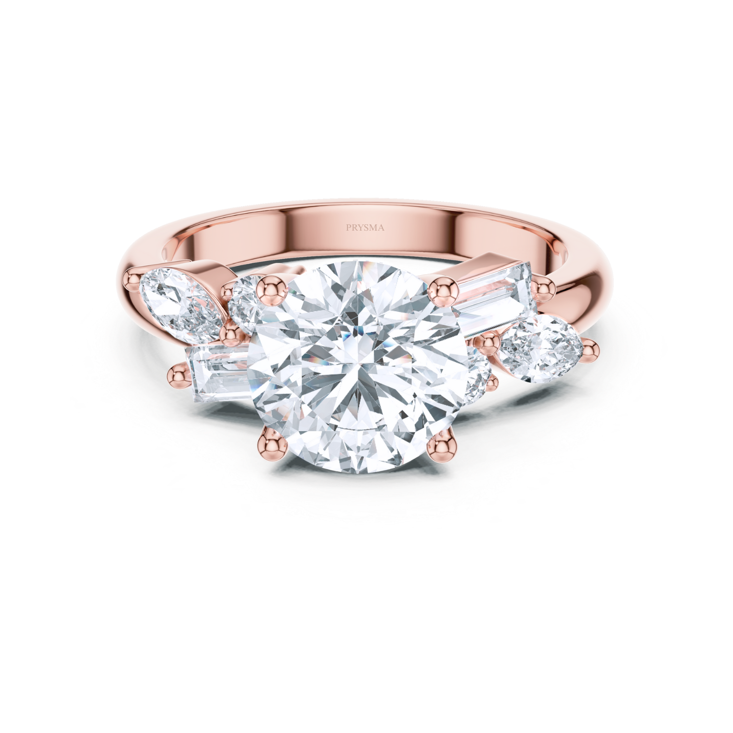 Luxe Radiance Multi-Cut Diamond Ring