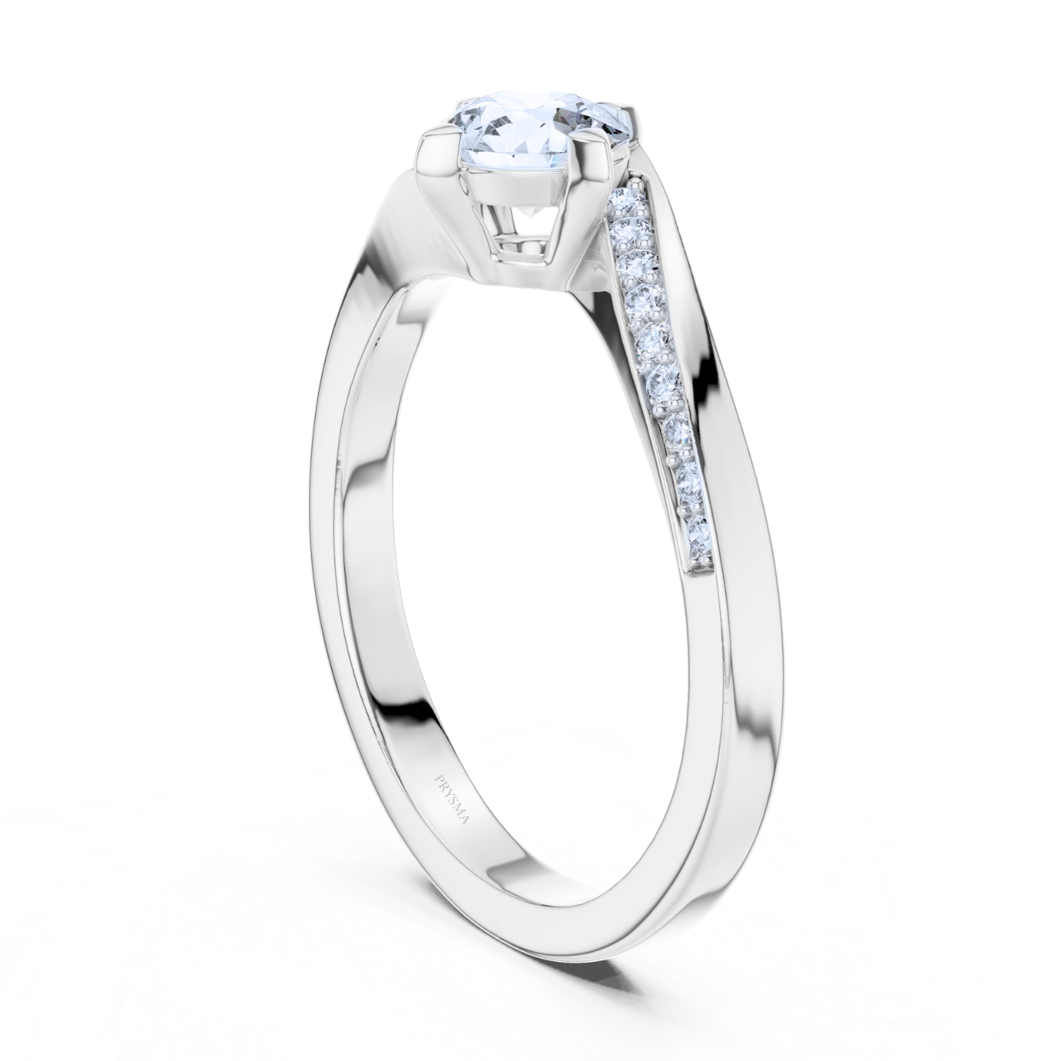 Twisted Elegance Solitaire Ring