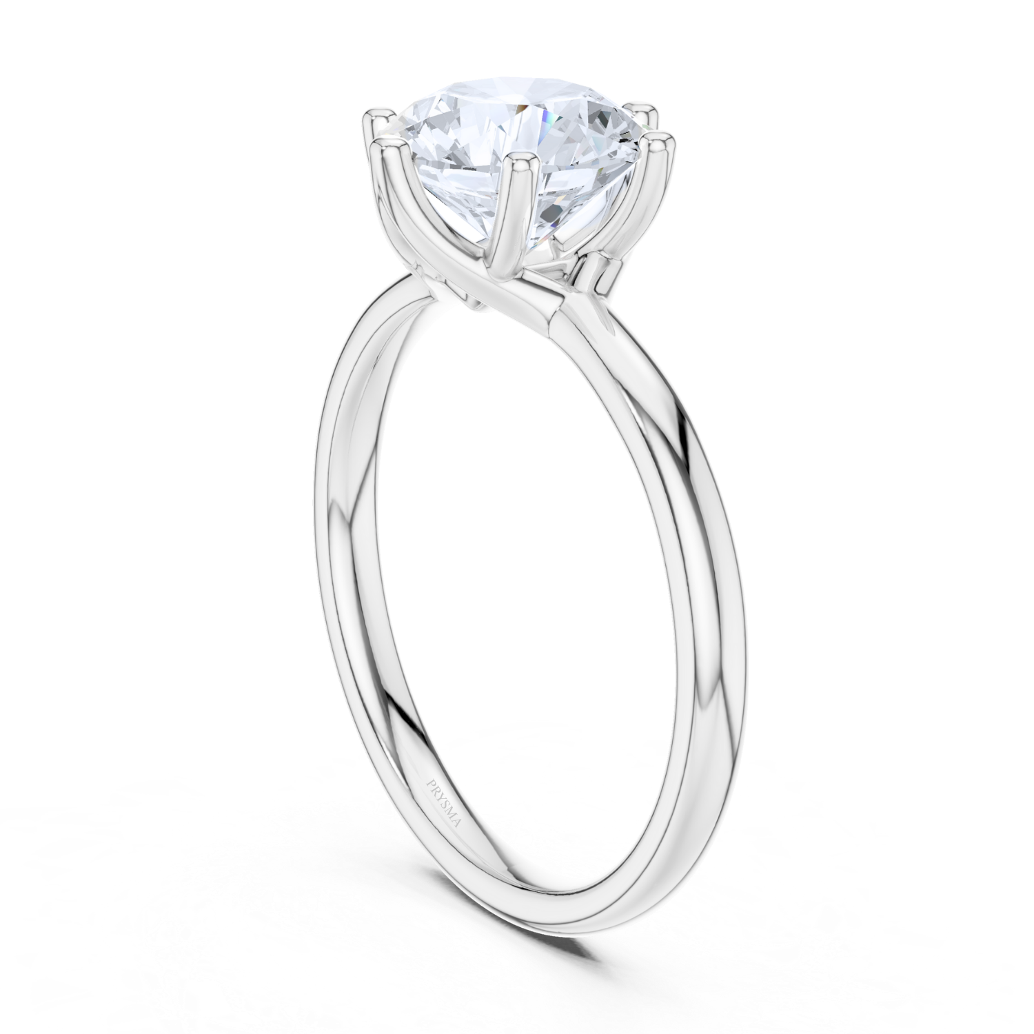 Solitaire Round Cut With Open Cathedral Setting