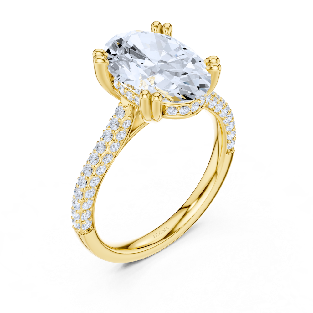 Oval Splendour Pavé Ring