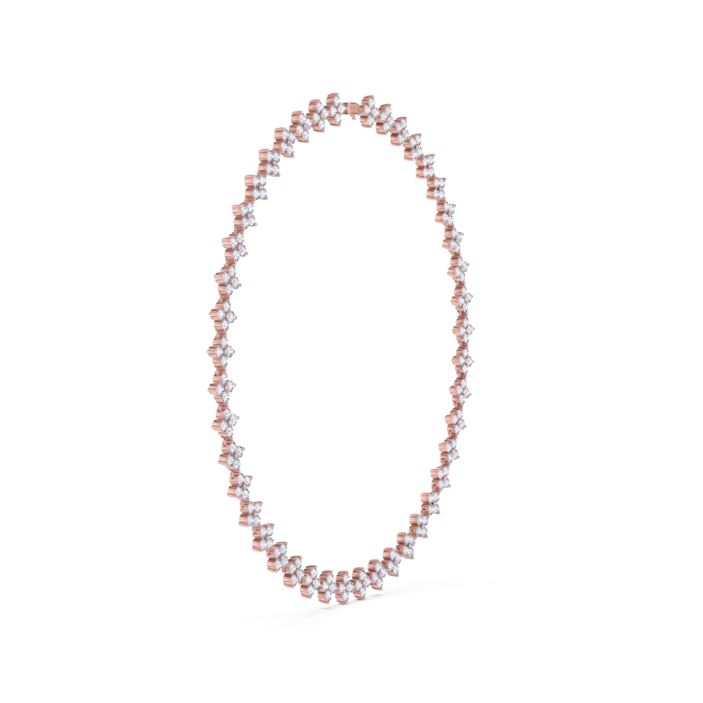 Regalia Round-Cut Diamond Tennis Necklace