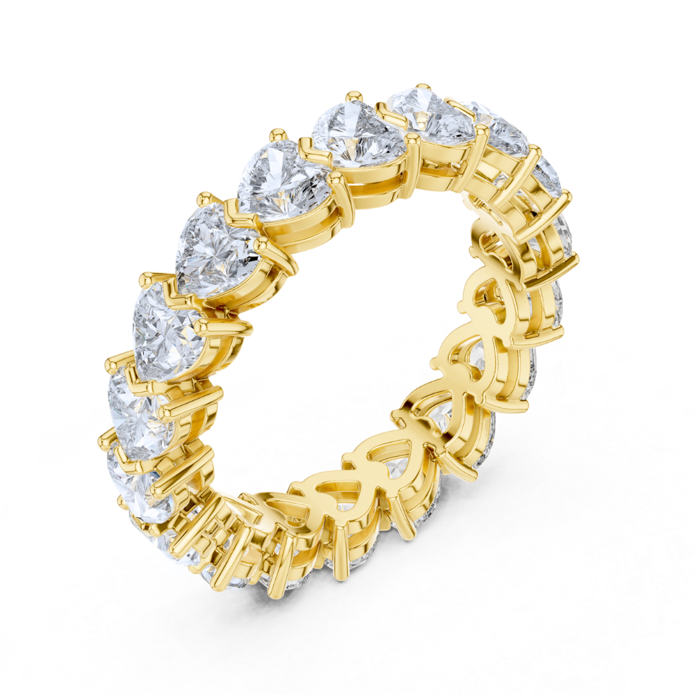 Heartlink Radiant Eternity Ring
