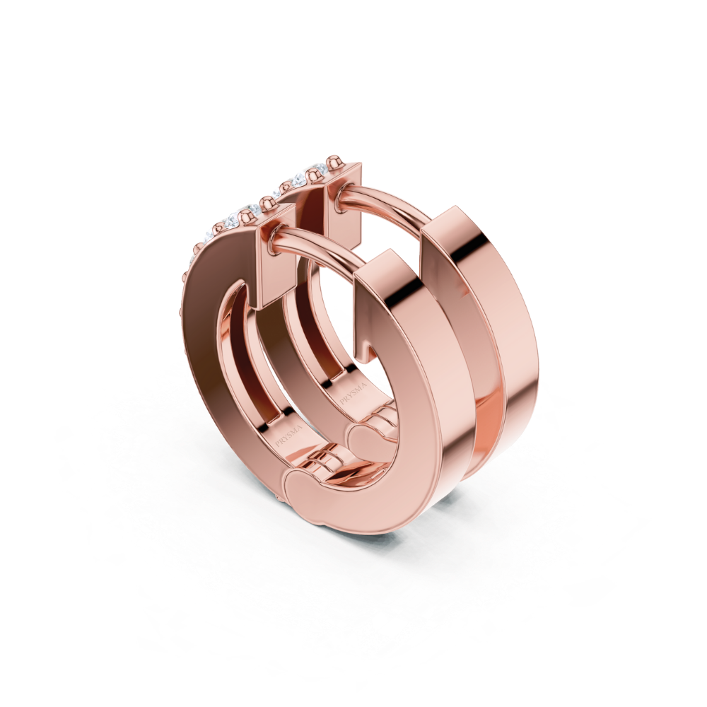 Eternal Glow Diamond Hoop Earrings
