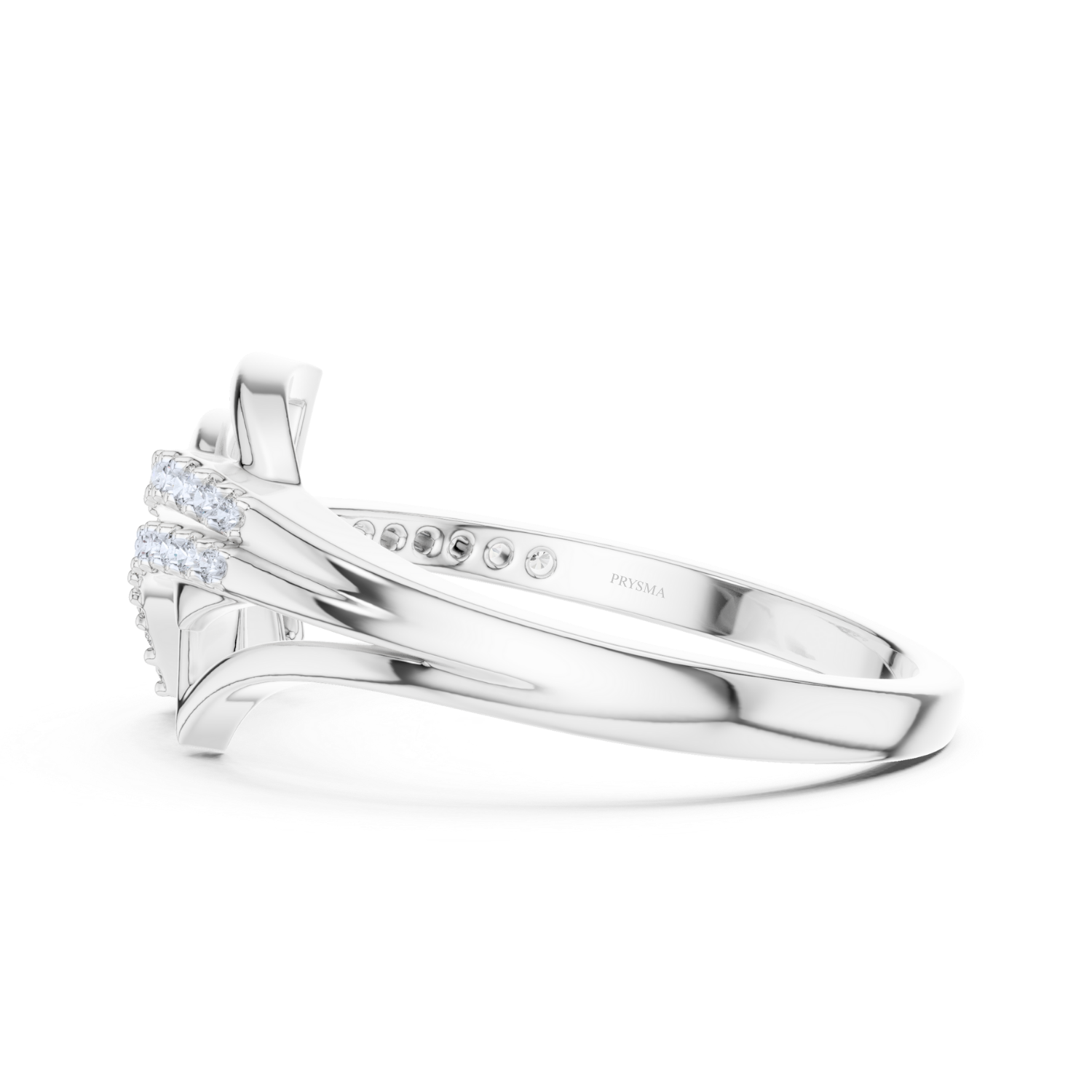 Elegant Curve Diamond Ring