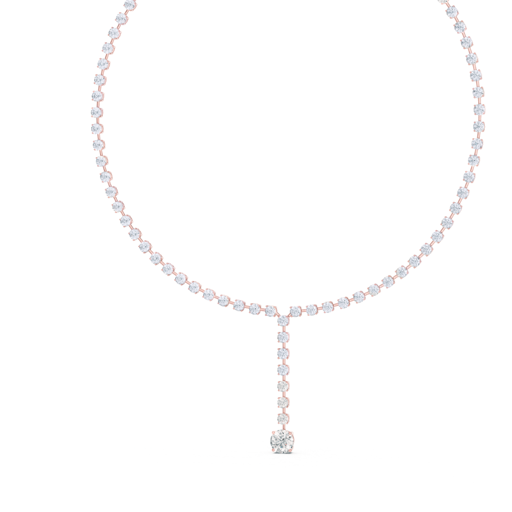 Celeste Drop Diamond Lariat