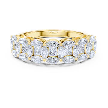 Lustrous Leaf Cluster Ring