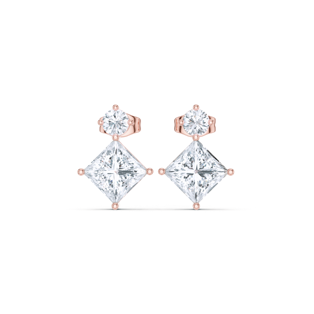 Regal Prism Diamond Drop Earrings