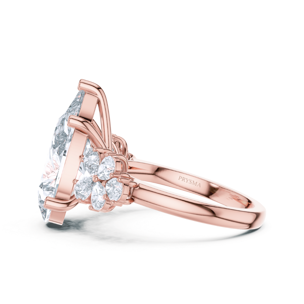 Blossom Radiance Pear-Cut Diamond Ring