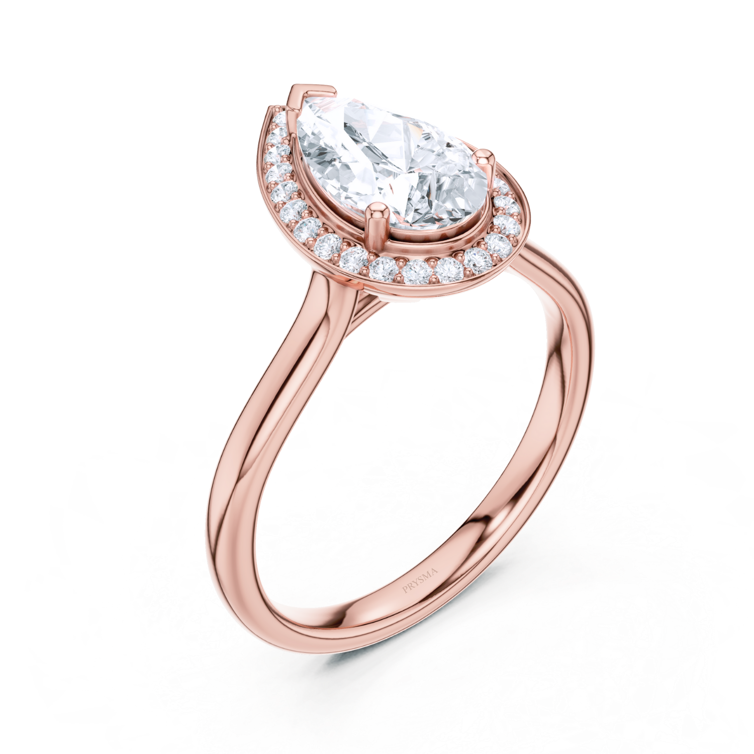 Celestial Pear-shaped Diamond Ring