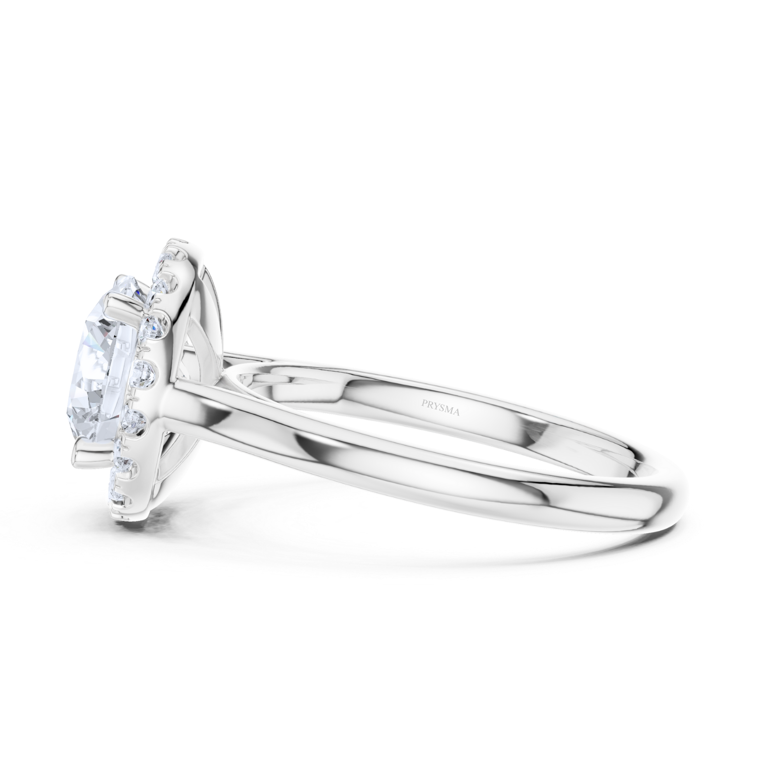 Round Halo Diamond Ring