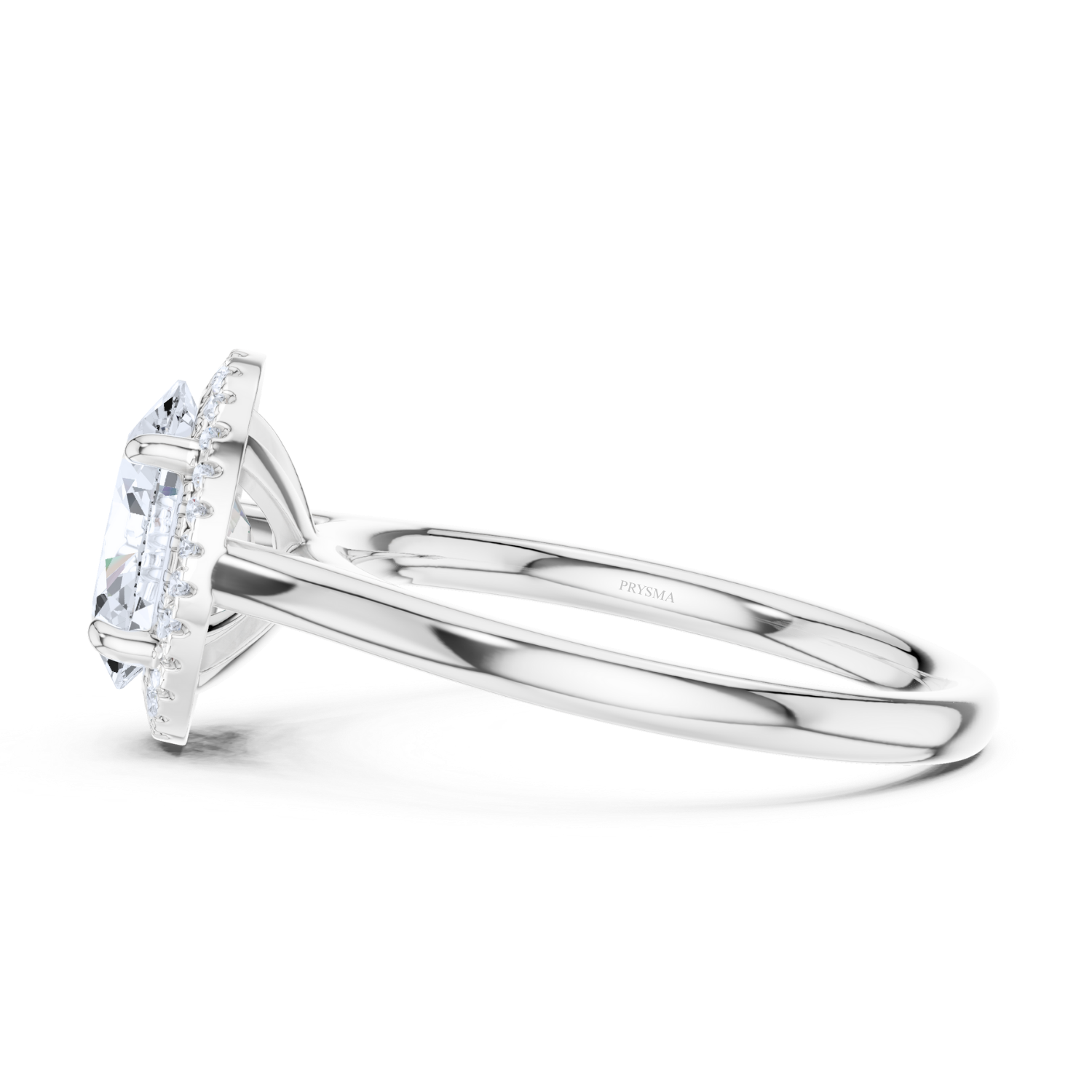 Oval-Cut Diamond Halo Ring