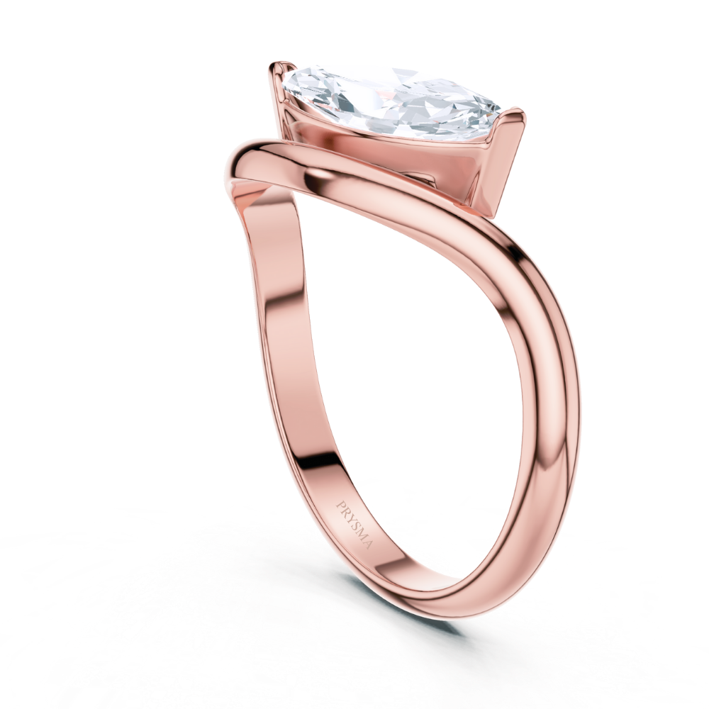 Marquise Embrace Solitaire Ring