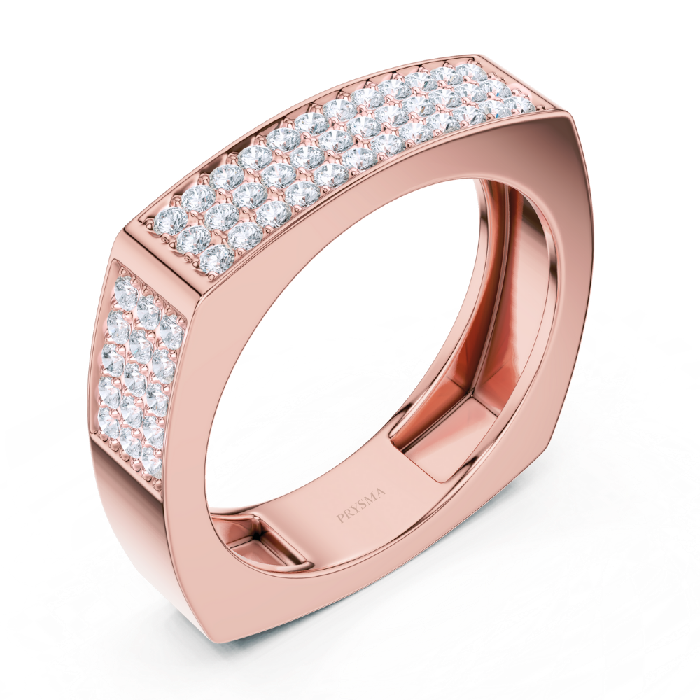 Majestic Pave Square Ring