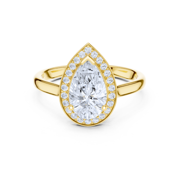 Celestial Pear-shaped Diamond Ring