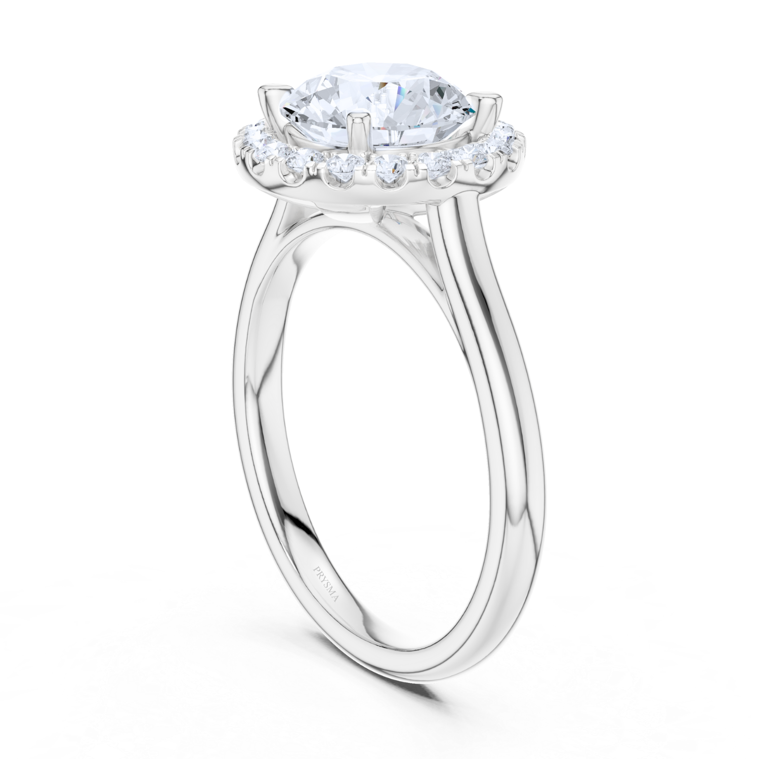 Round Halo Diamond Ring