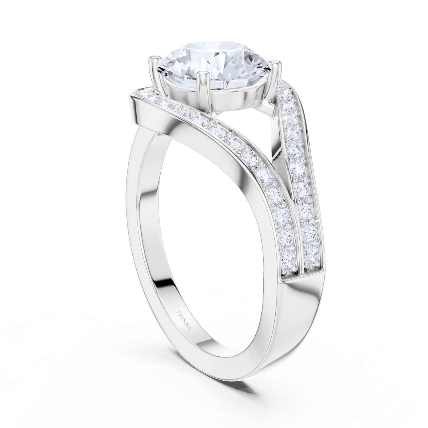Radiant Split-Shank Solitaire Ring