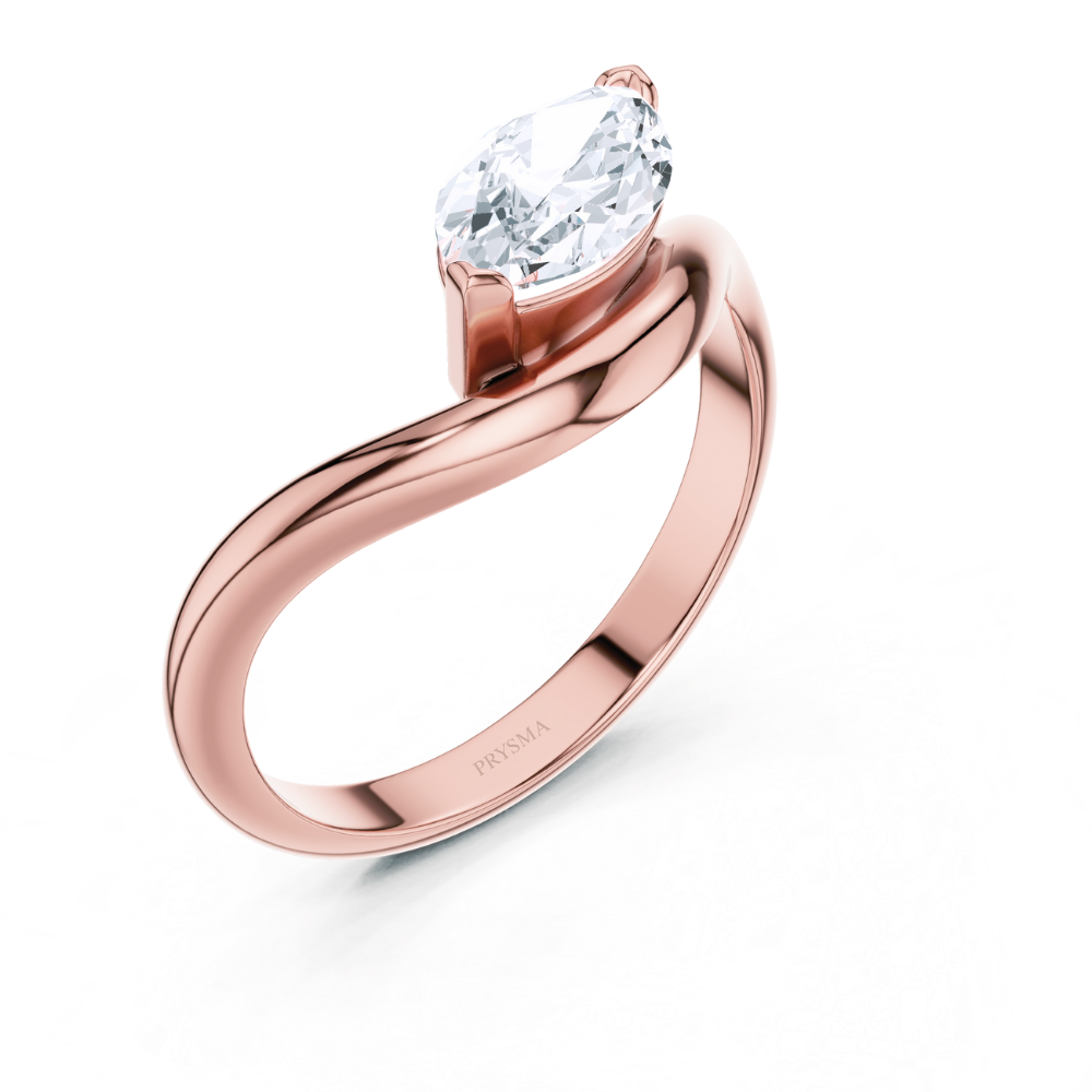 Marquise Embrace Solitaire Ring