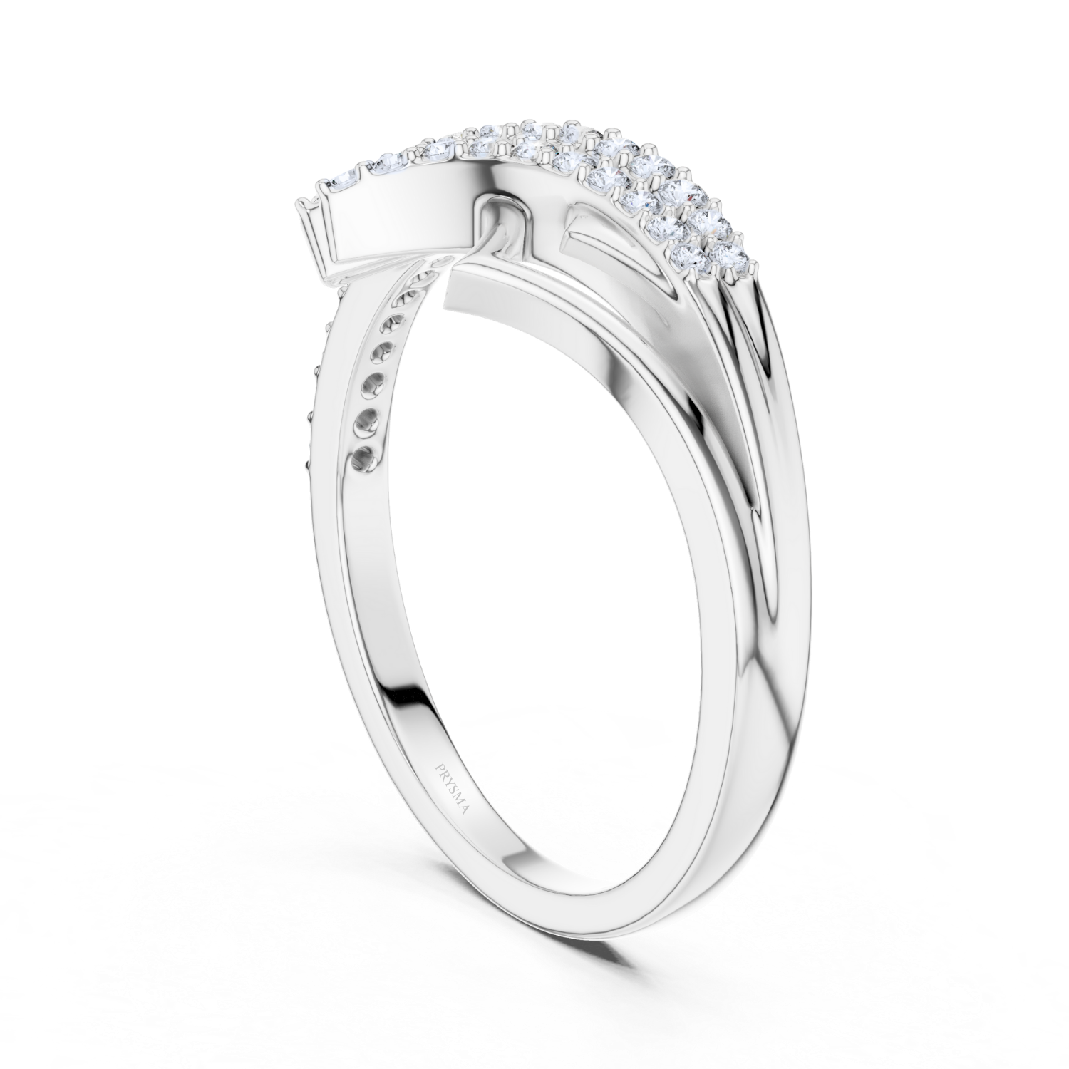 Elegant Curve Diamond Ring