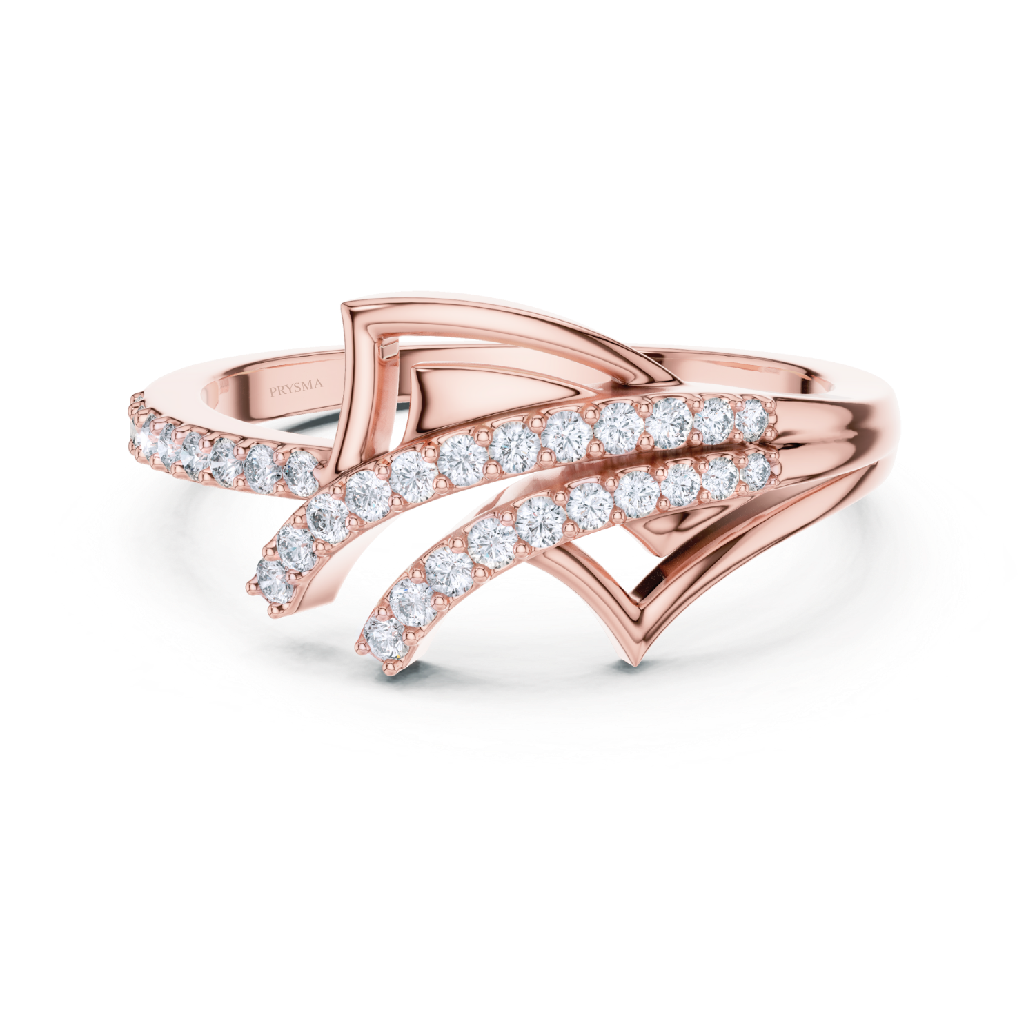 Elegant Curve Diamond Ring