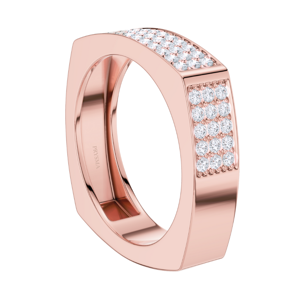 Majestic Pave Square Ring