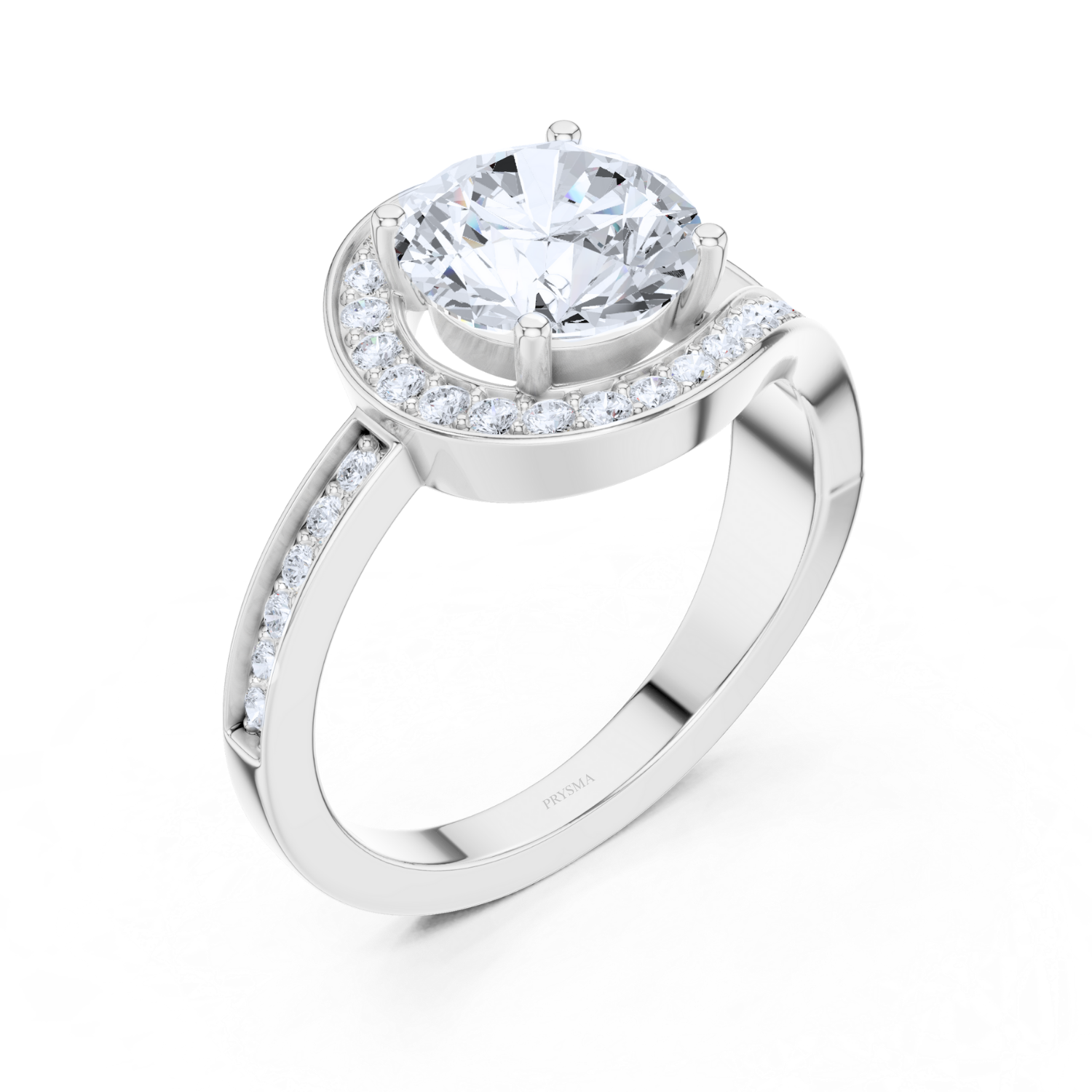 Radiant Split-Shank Solitaire Ring