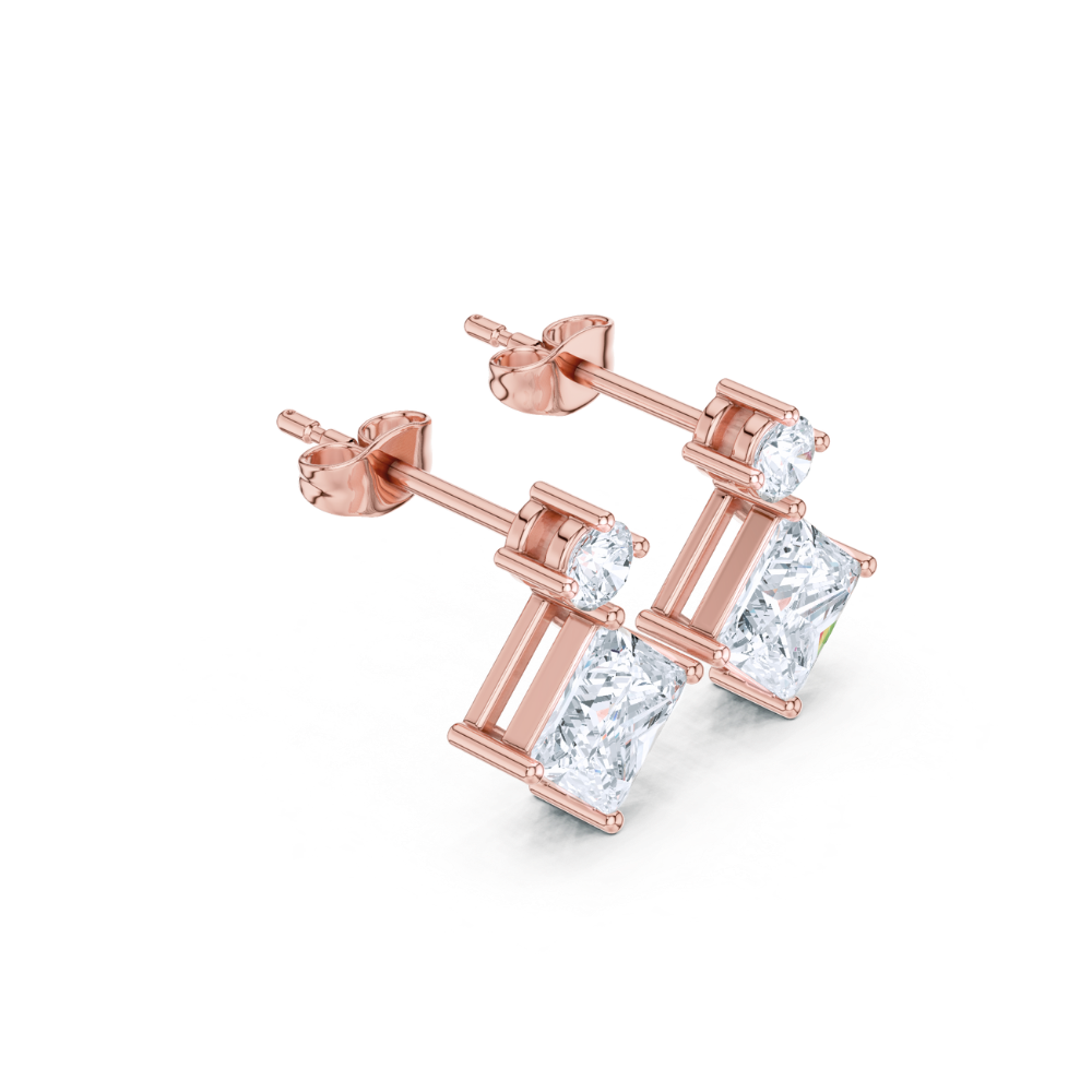 Regal Prism Diamond Drop Earrings