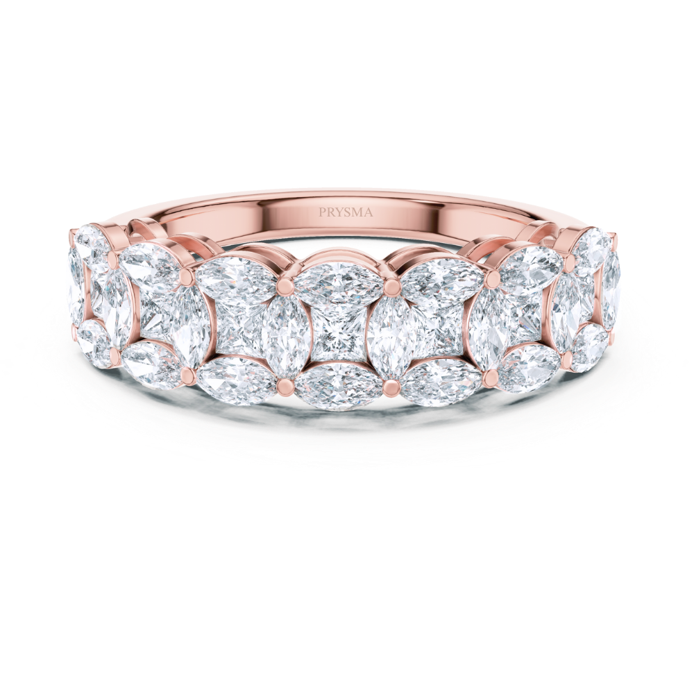 Lustrous Leaf Cluster Ring