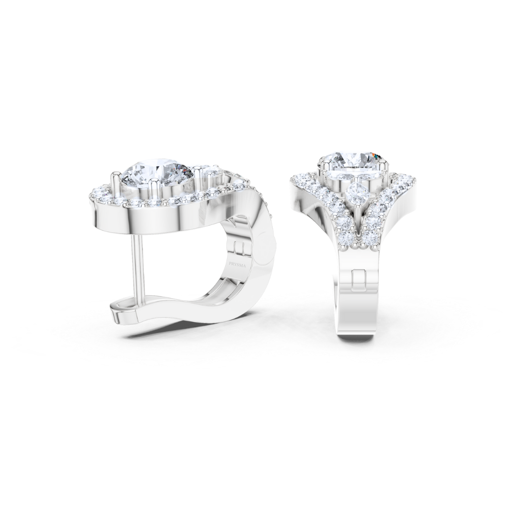 Teardrop Elegance Diamond Studs