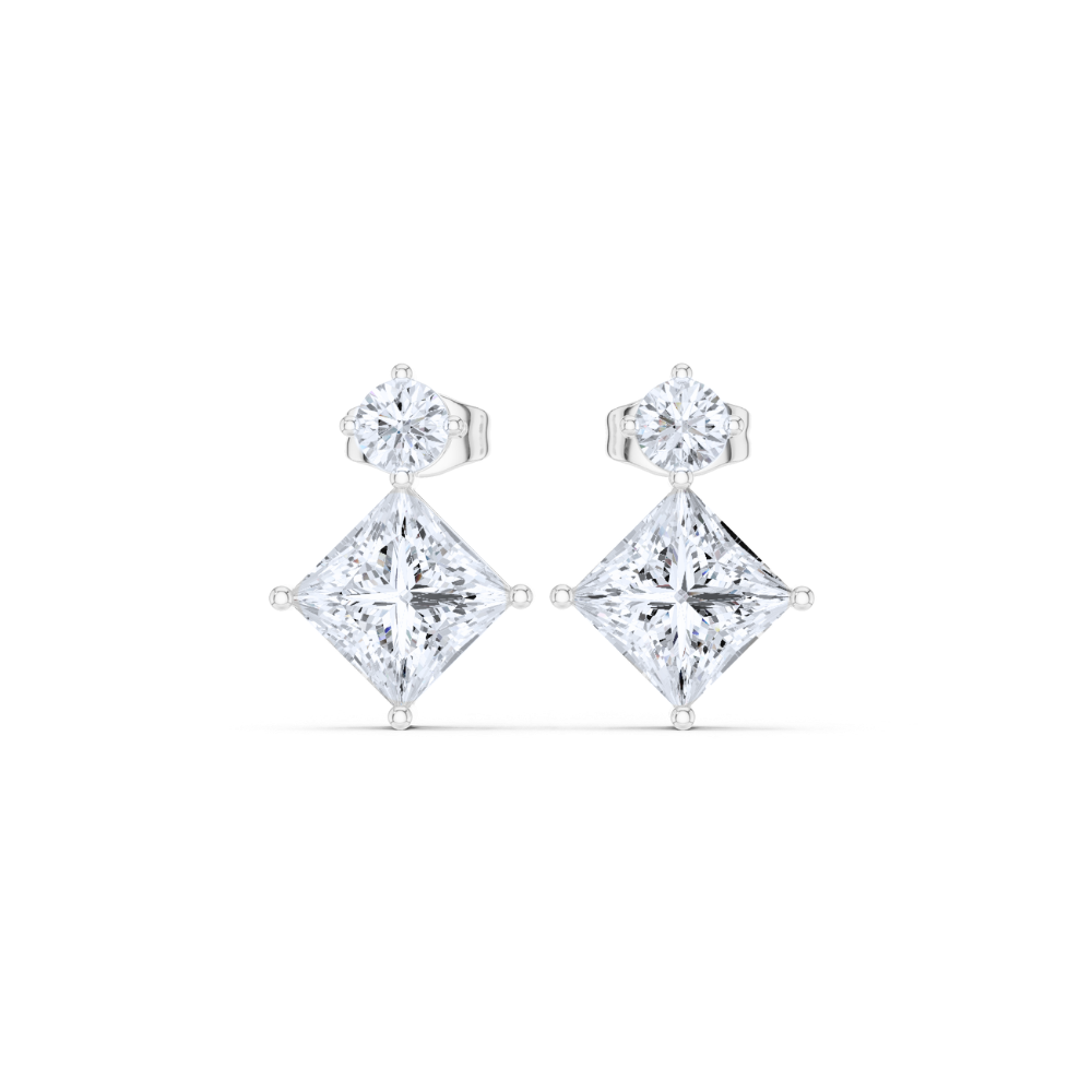 Regal Prism Diamond Drop Earrings