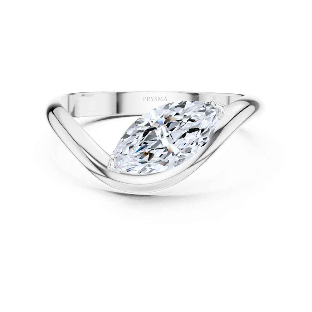 Marquise Embrace Solitaire Ring