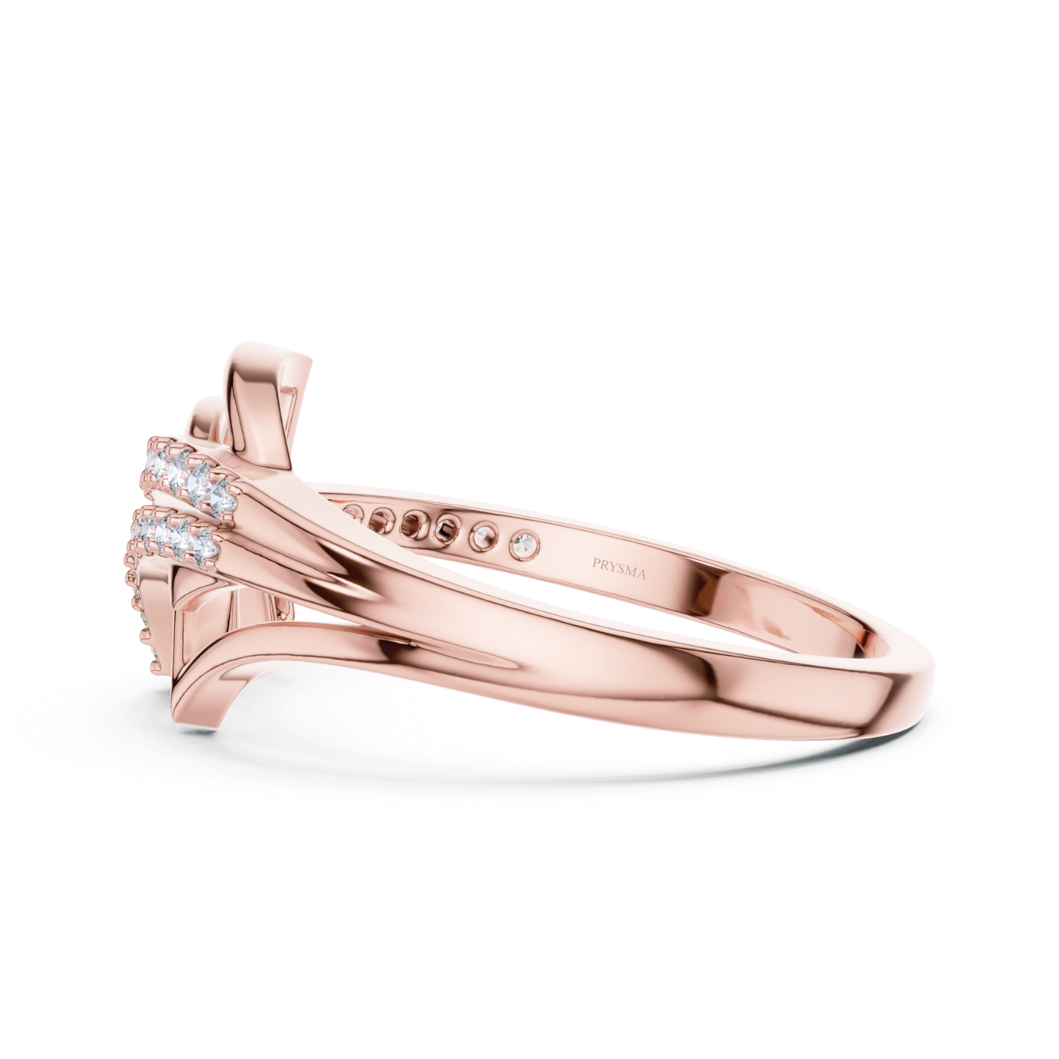 Elegant Curve Diamond Ring