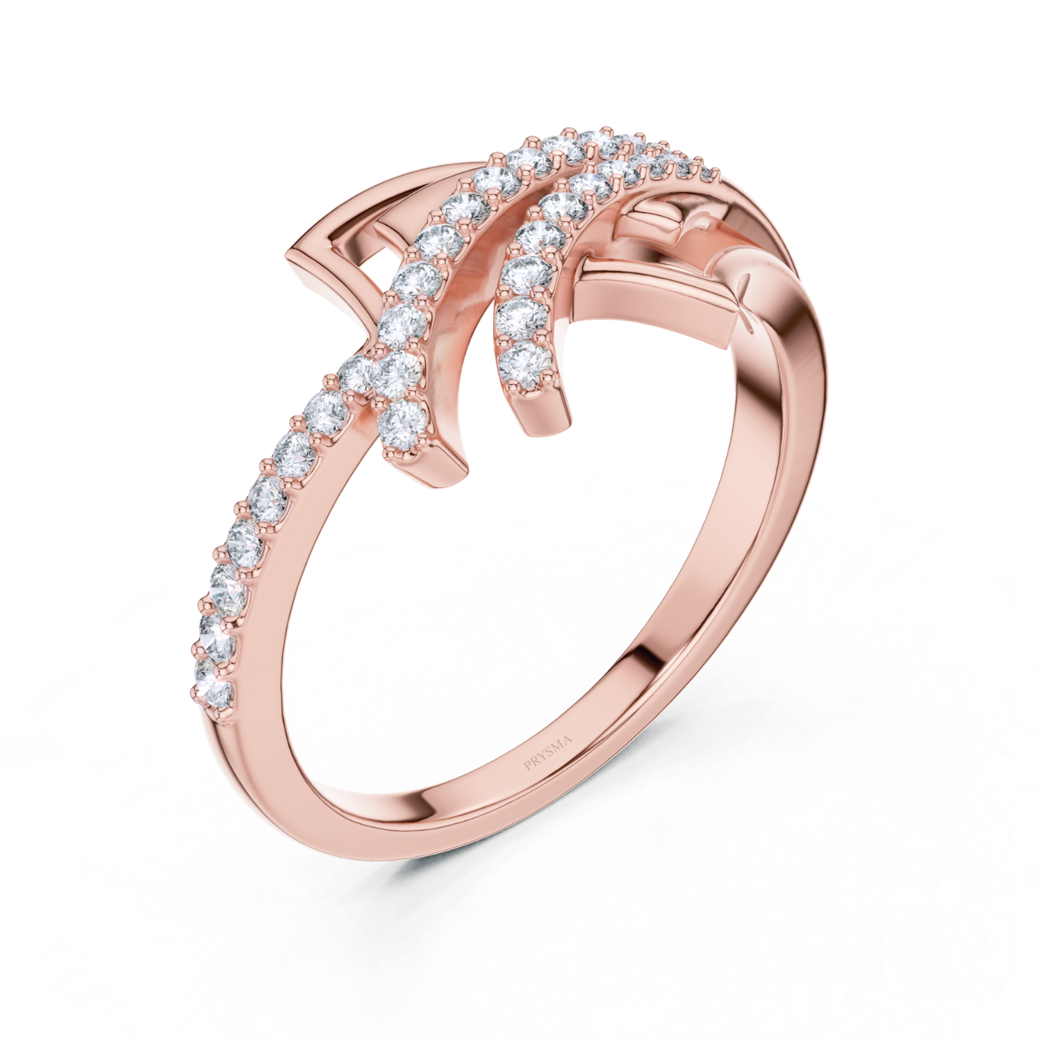 Elegant Curve Diamond Ring