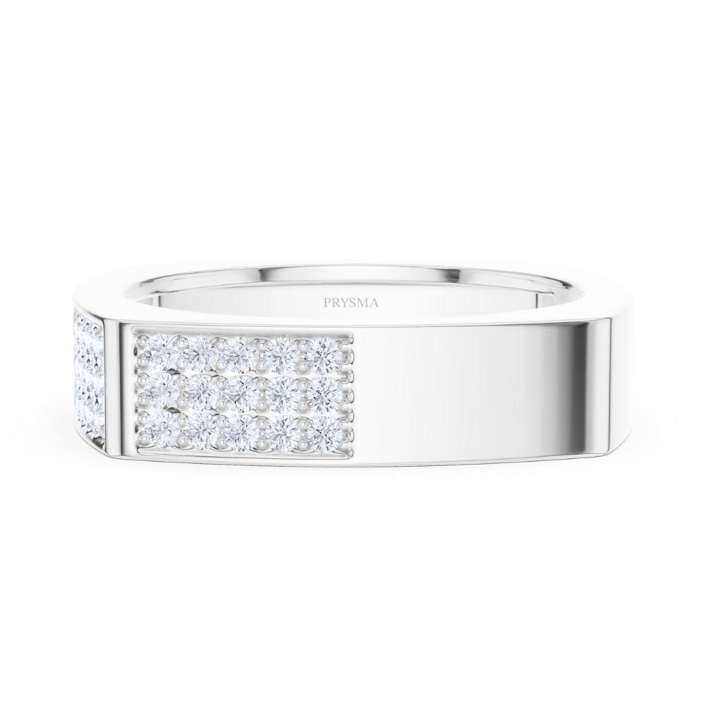 Majestic Pave Square Ring