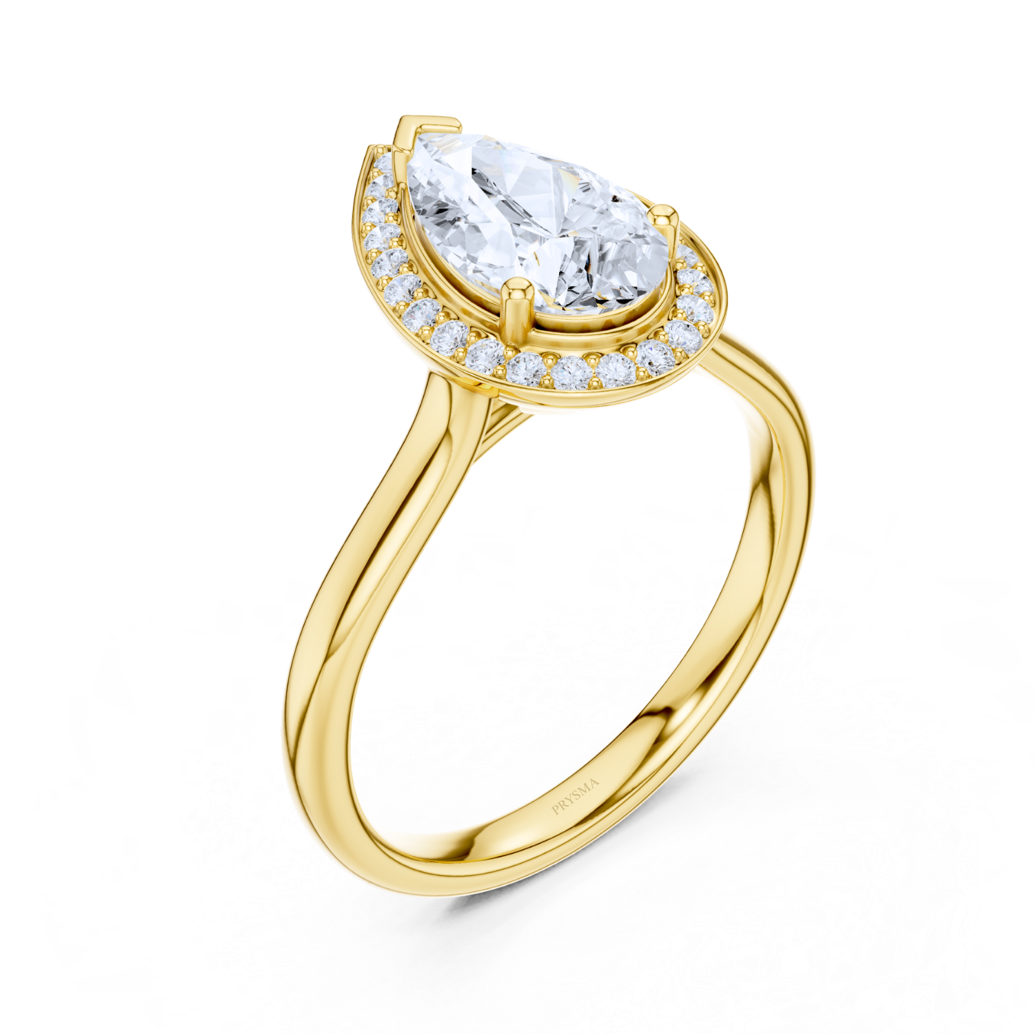 Celestial Pear-shaped Diamond Ring