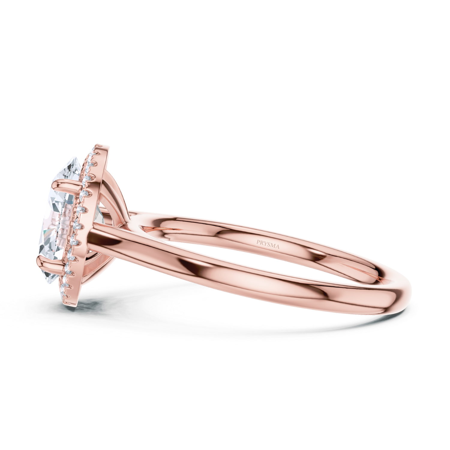 Oval-Cut Diamond Halo Ring