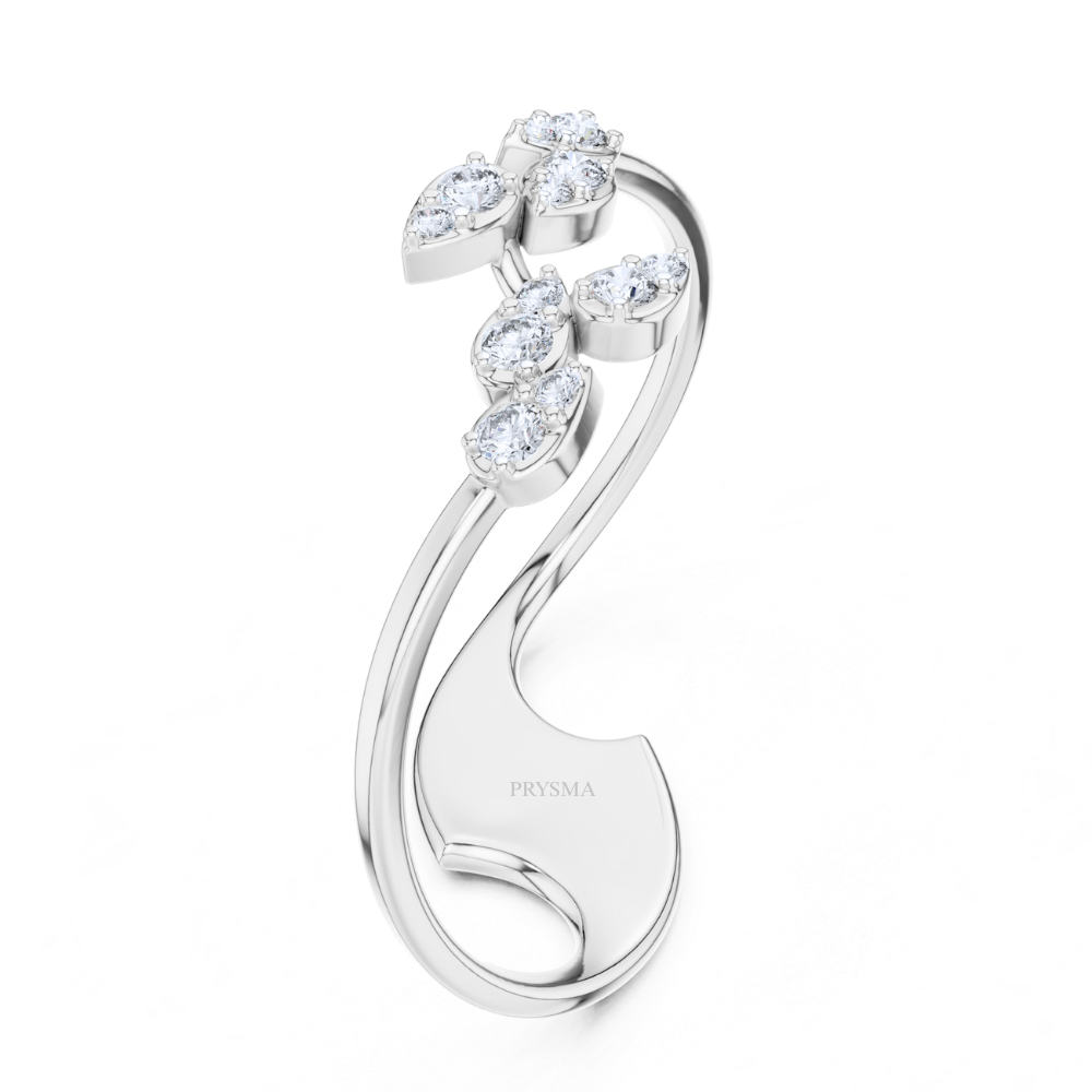 Cosmic Twin Fish Diamond Ring
