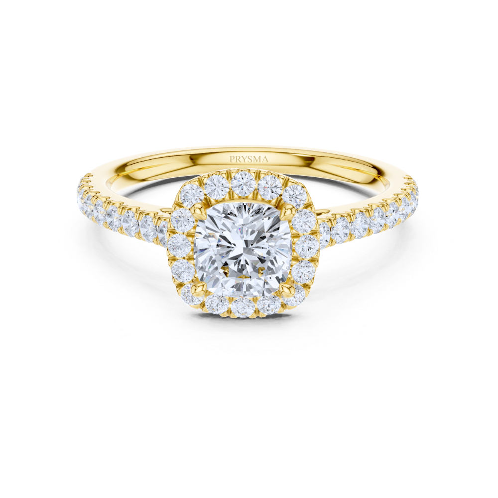 Cushion Halo Radiance Ring