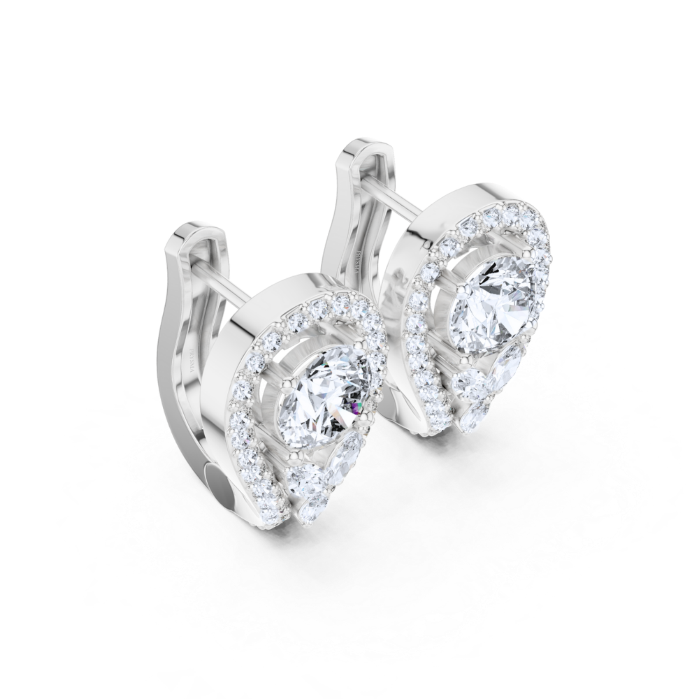 Teardrop Elegance Diamond Studs