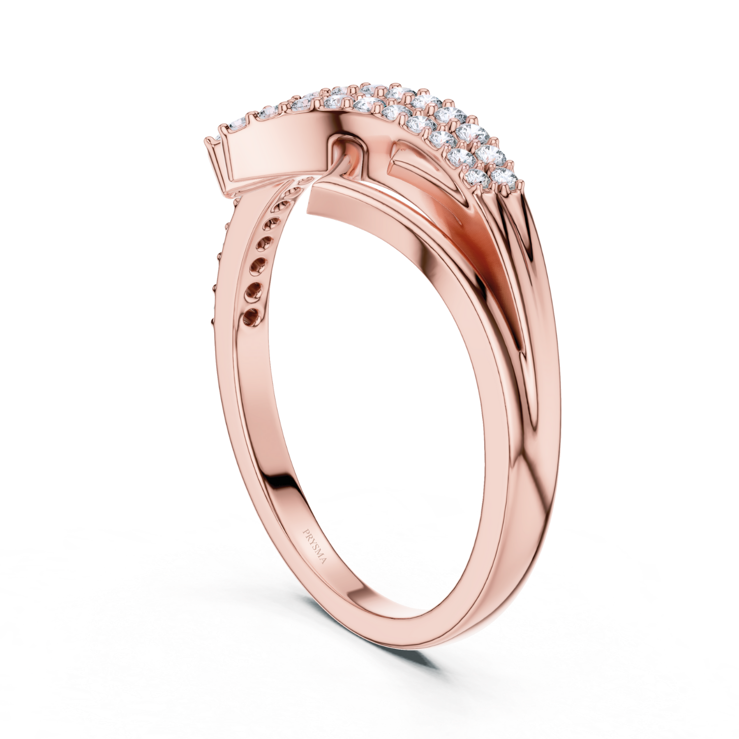 Elegant Curve Diamond Ring