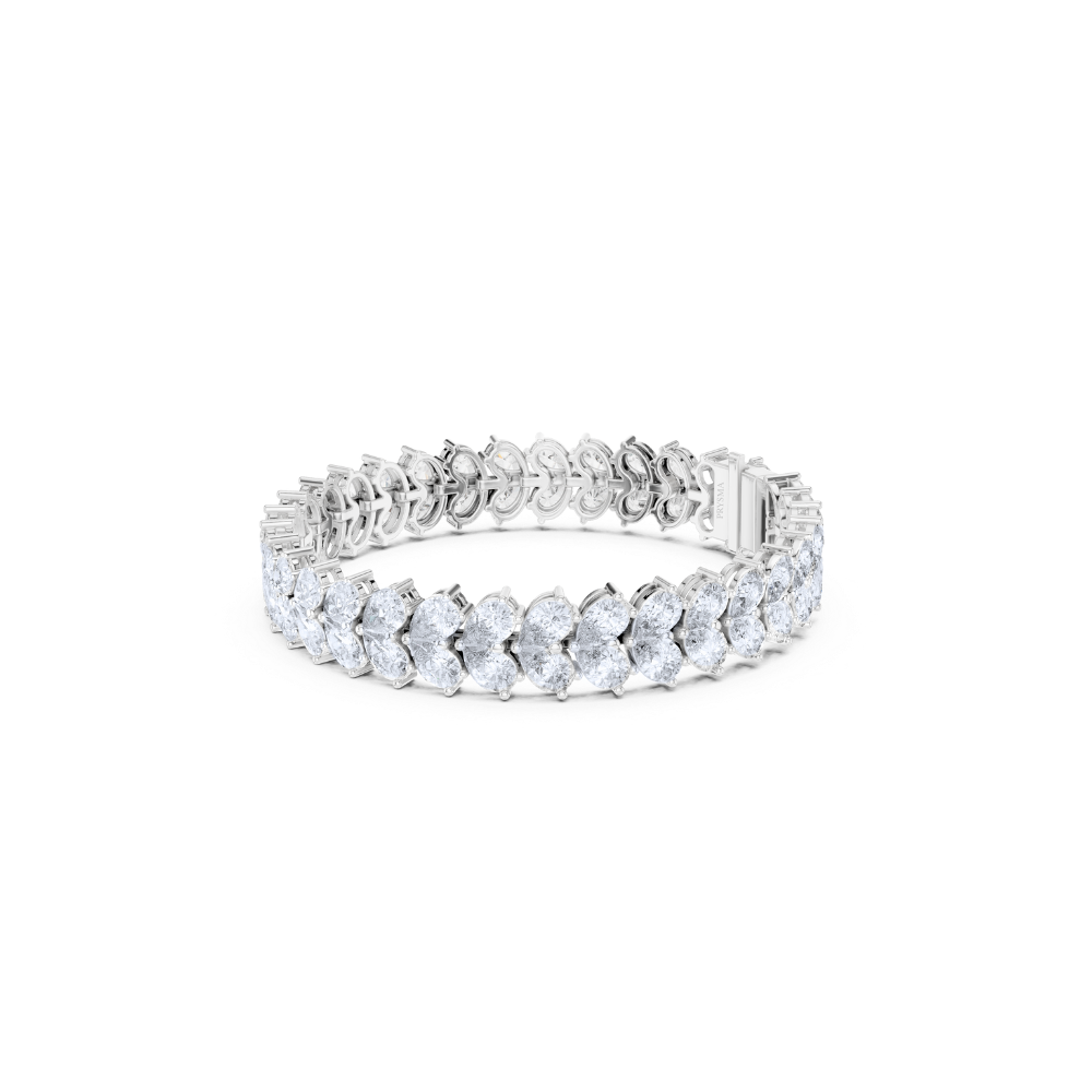 Lustrella Pear-Cluster Diamond Bracelet