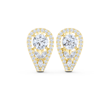 Teardrop Elegance Diamond Studs