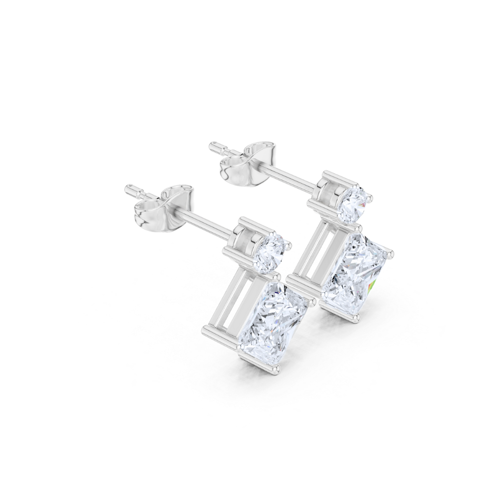 Regal Prism Diamond Drop Earrings