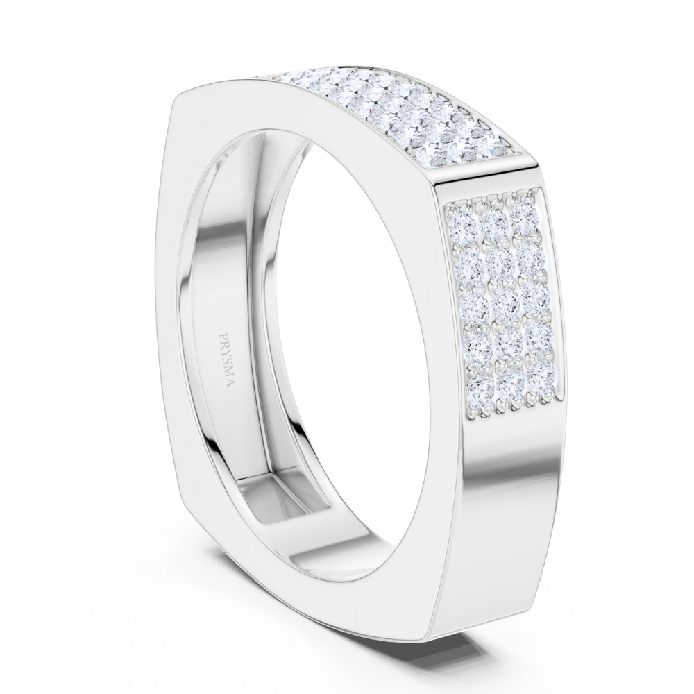 Majestic Pave Square Ring